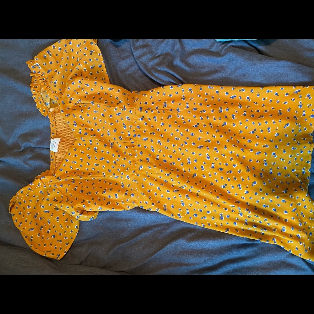 Yellow Floral Dress